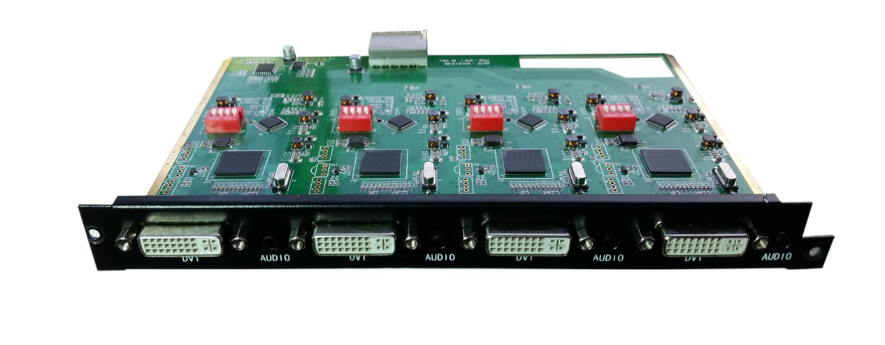 4路VGA/分量YP帶音頻輸入卡K-4MVS4IN